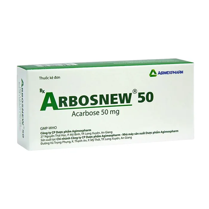 Arbosnew 50 (3 vỉ x 10 viên) - Điều trị đái tháo đường type 2