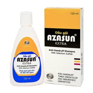 Azasun Extra Gamma (120ml) - Dầu gội sạch gàu cho da đầu hết ngứa