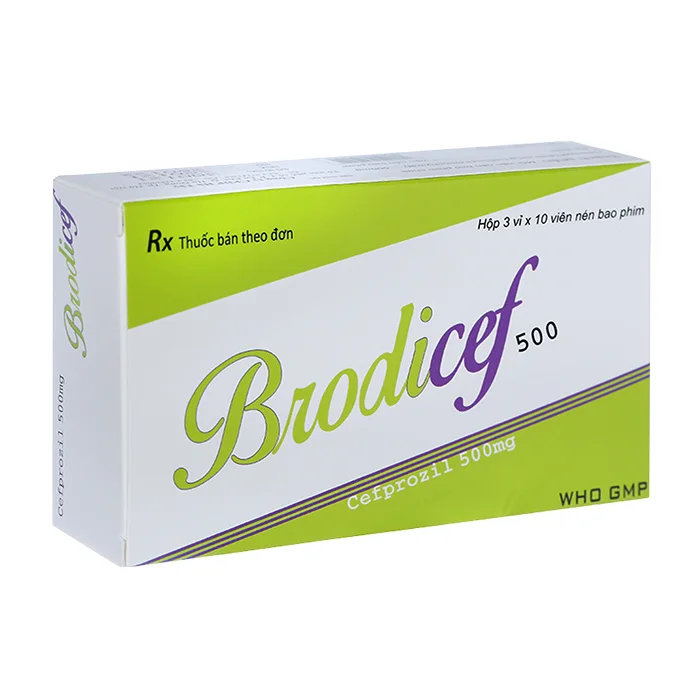 Brodicef 500 (3 vỉ x 10 viên) - Trị nhiễm khuẩn