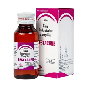 Destacure 60ml Desloratadine 2.5mg/5ml- Trị viêm mũi dị ứng, mày đay tự phát
