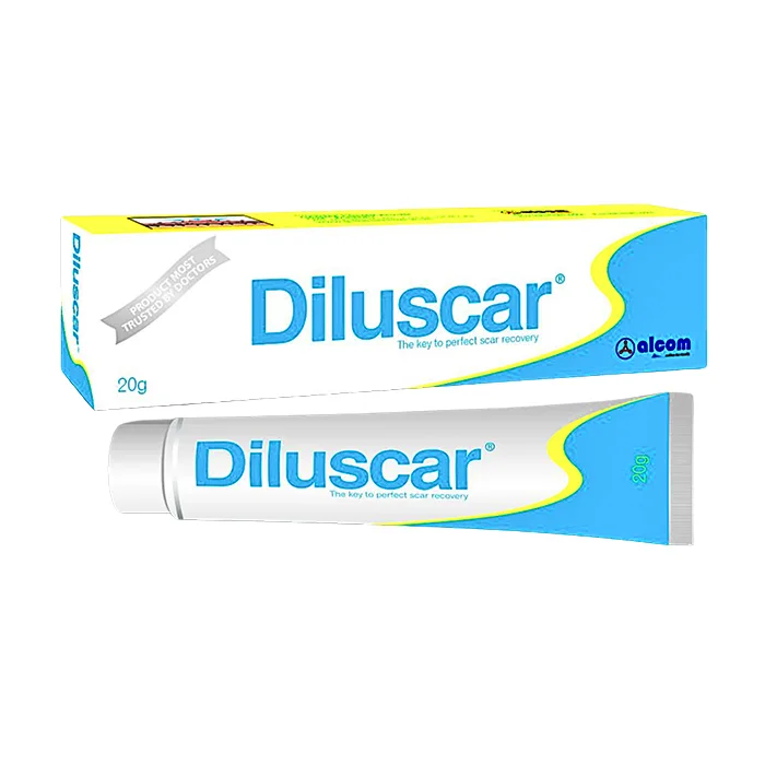 Diluscar 20g - Gel mờ sẹo lồi, sẹo lõm, sẹo do mụn, do vết bỏng, vết rạn
