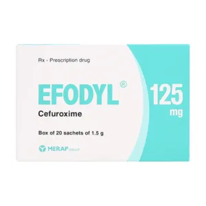 Cốm Efodyl 125mg Merap (20 gói) - Điều trị nhiễm khuẩn nhẹ đến vừa