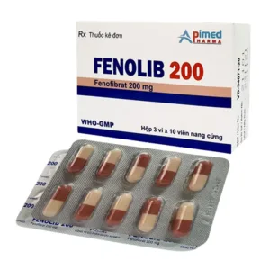 Fenolib 200 (3 vỉ x 10 viên) - Điều trị tăng cholesterol máu