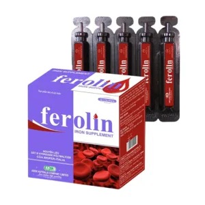 Ferolin (4 vỉ x 5 ống x 10ml) - Bổ sung sắt cho người thiếu máu