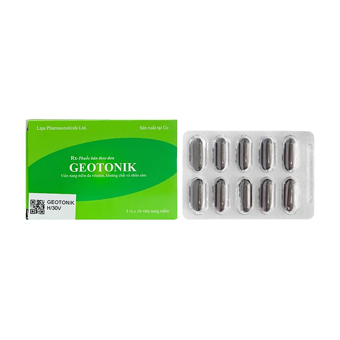 Geotonik (3 vỉ x 10 viên) - Bổ sung vitamin và khoáng chất