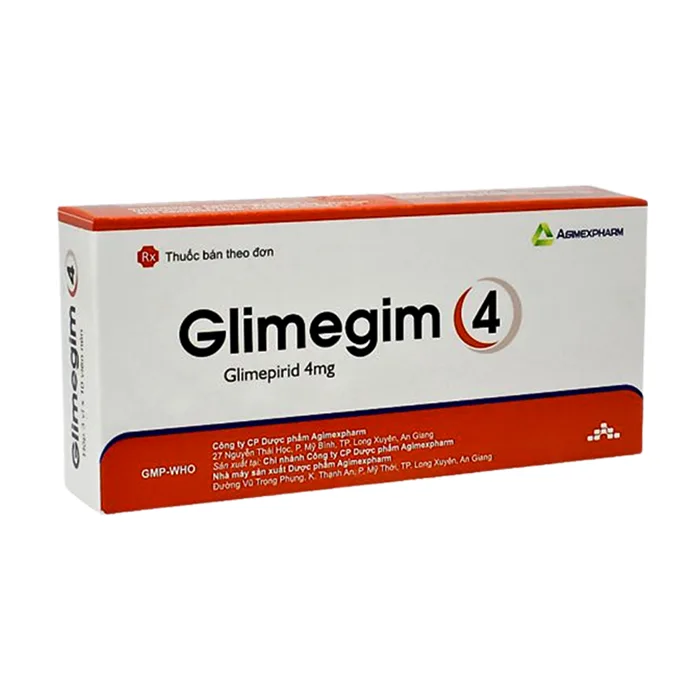 Glimegim 4mg (3 vỉ x 10 viên) - Điều trị đái tháo đường