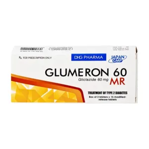 Glumeron 60 MR DHG (2 vỉ x 15 viên) - Điều trị đái tháo đường tuýp 2