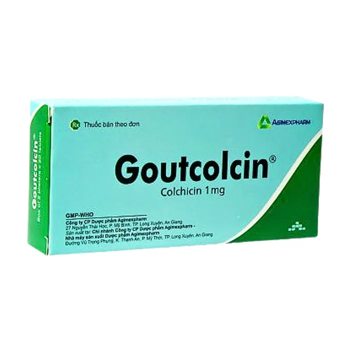 Goutcolcin 1mg (2 vỉ x 20 viên) - Điều trị đợt cấp của bệnh gút