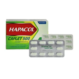 Hapacol Caplet 500 (10 vỉ x 10 viên) - Giảm đau, hạ sốt