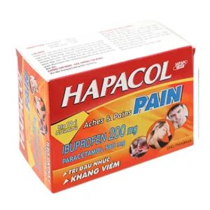 Hapacol Pain (10 vỉ x 10 viên) - Giảm đau, hạ sốt từ nhẹ đến trung bình