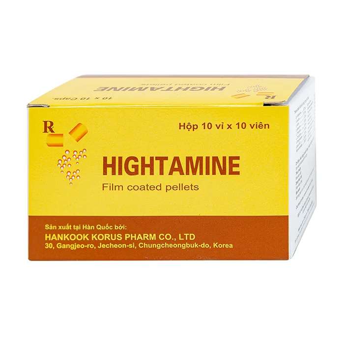 Hightamine Hankook (10 vỉ x 10 viên) - Bổ sung dinh dưỡng, duy trì thể lực