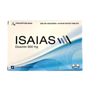 Isaias 600mg (6 vỉ x 10 viên) - Điều trị suy tĩnh mạch, trĩ cấp tính