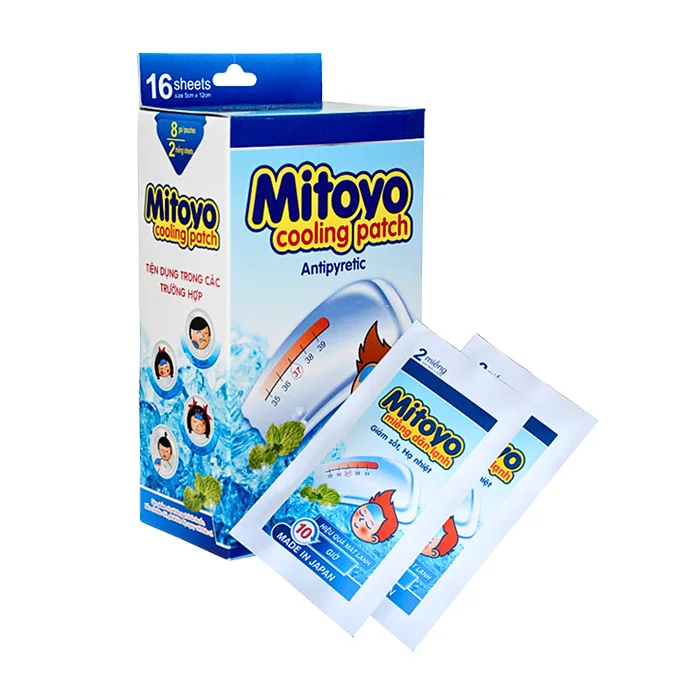 Mitoyo Cooling Patch (8 gói x 2 miếng) - Miếng dán giảm sốt, hạ nhiệt