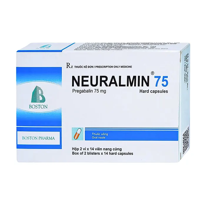 Neuralmin 75 (Pregabalin) - Điều trị đau thần kinh, động kinh, rối loạn lo âu