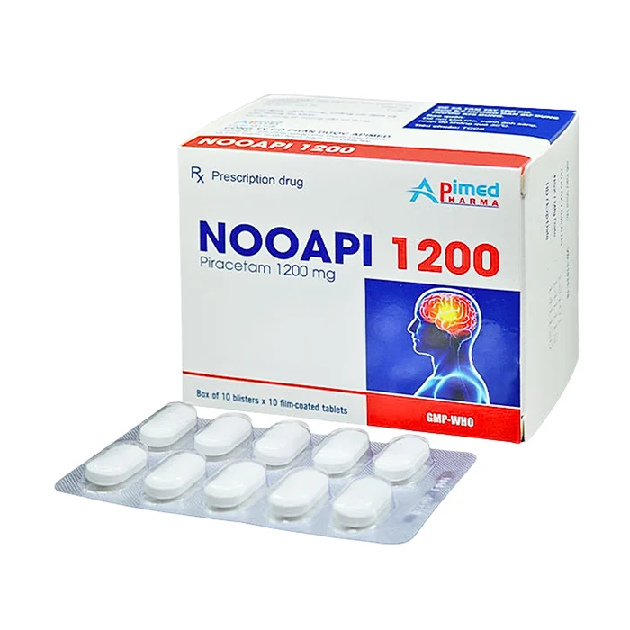 Nooapi 1200 (10 vỉ x 10 viên) - Điều trị hội chứng tâm thần