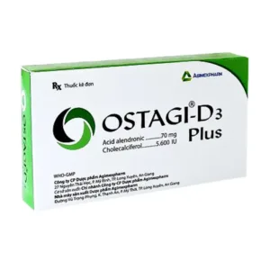 Ostagi - D3 Plus (1 vỉ x 4 viên) - Điều trị loãng xương ở phụ nữ mãn kinh và nam giới