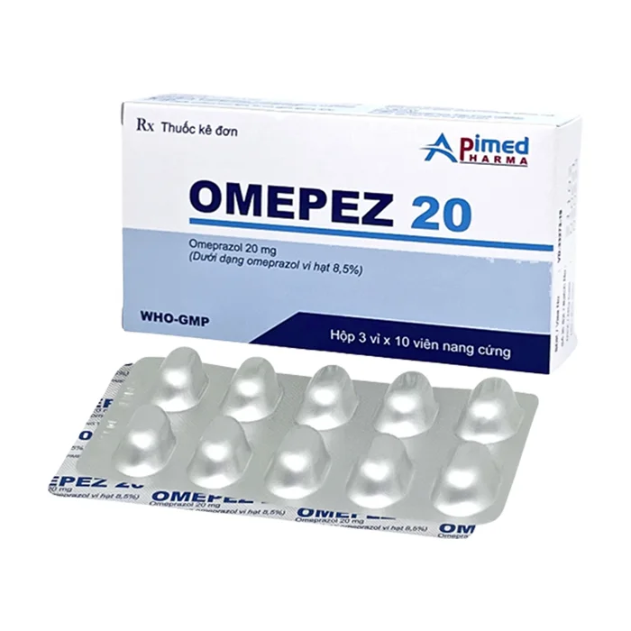 Omepez 20mg (3 vỉ x 10 viên) - Điều trị viêm loét, trào ngược dạ dày