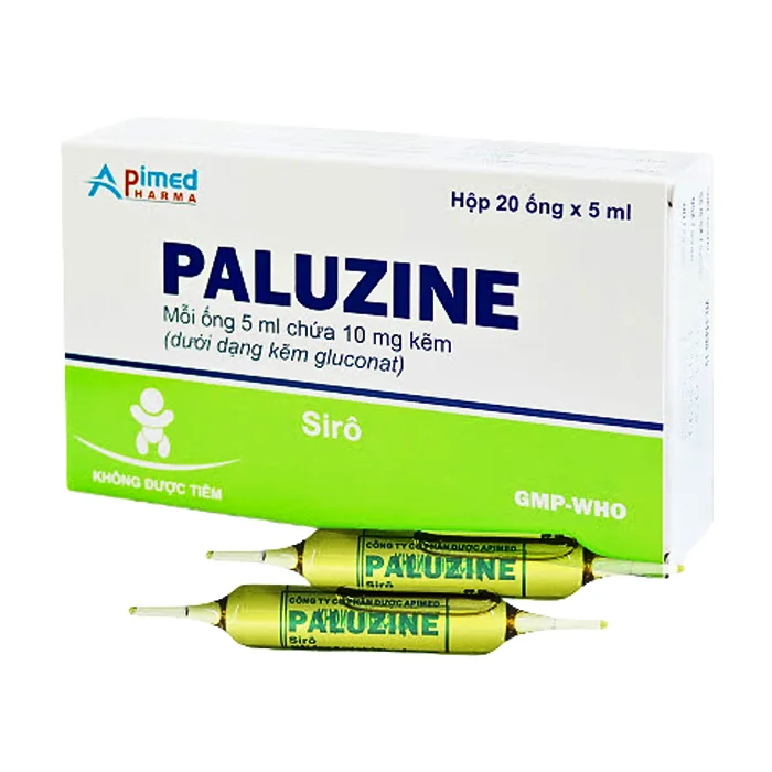 Paluzine 10mg (20 ống x 5ml) - Bổ sung kẽm, tăng hệ miễn dịch