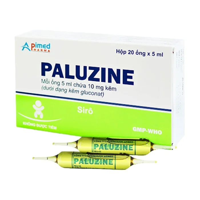 Paluzine 10mg (20 ống x 5ml) - Bổ sung kẽm, tăng miễn dịch