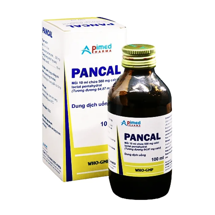 Pancal 500mg (100ml) - Bổ sung calci cho người bị thiếu canxi