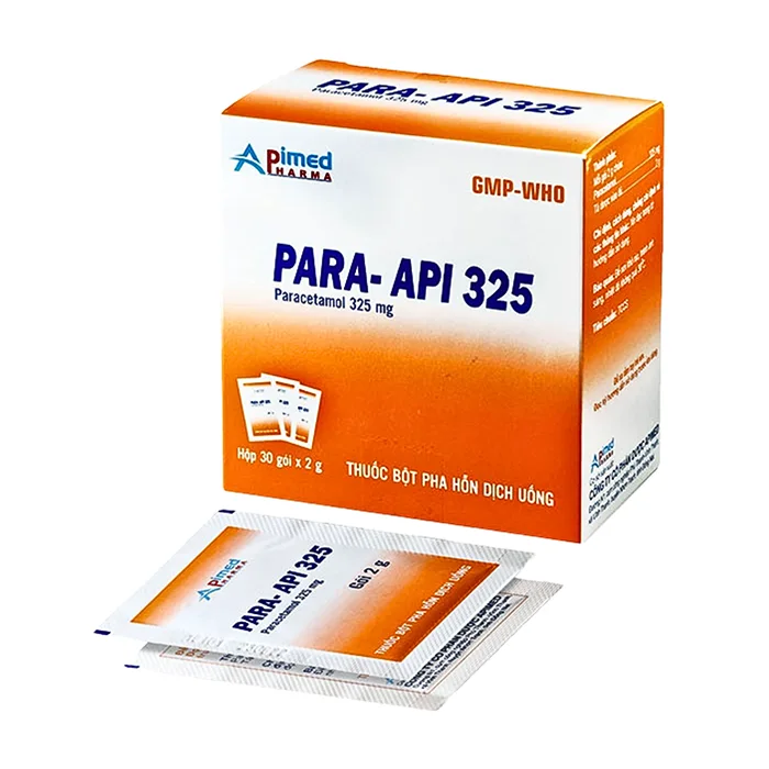 Para-Api 325mg (30 gói x 2g) - Giảm đau, hạ sốt