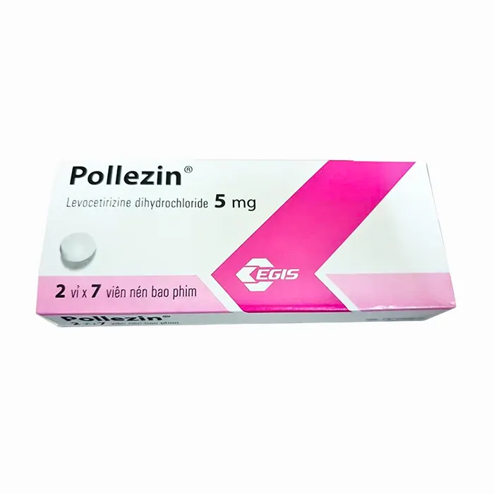 Pollezin 5mg Egis (2 Vỉ x 7 Viên) - Điều trị viêm mũi dị ứng, mày đay