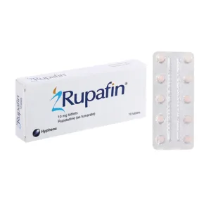 Rupafin 10mg (1 vỉ x 10 viên) - Trị viêm mũi dị ứng, mề đay