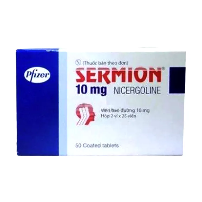 Sermion 10mg (50 viên) - Điều trị thiểu năng tuần hoàn não