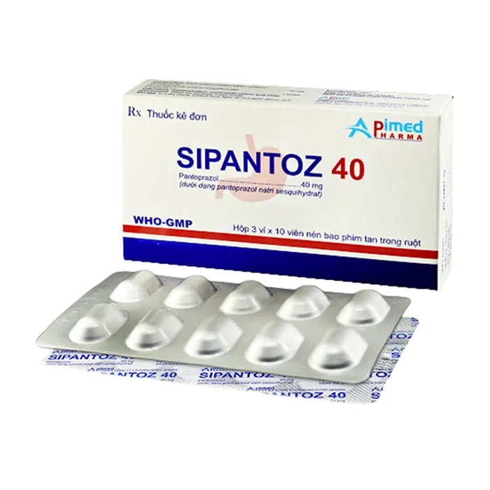 Sipantoz 40mg (3 vỉ x 10 viên) - Điều trị trào ngược dạ dày thực quản