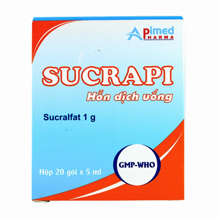 Sucrapi 1g (20 gói x 5ml) - Điều trị viêm loét dạ dày