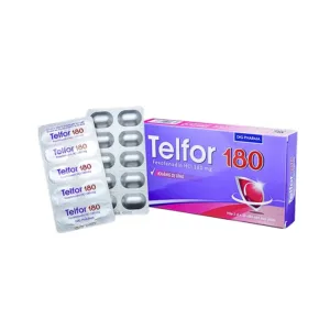 Telfor 180 (2 vỉ x 10 viên) - Trị triệu chứng của bệnh mề đay mãn tính