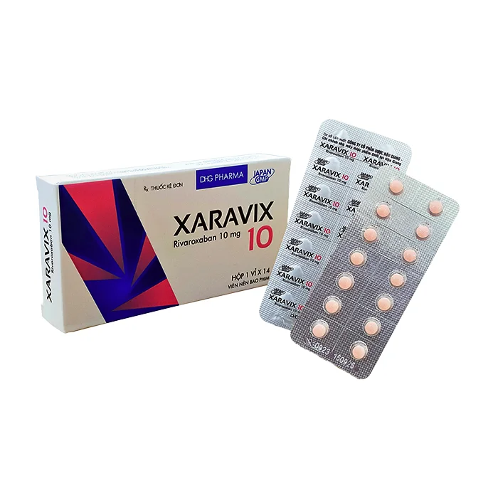 Xaravix 10 (1 vỉ x 14 viên) - Phòng ngừa huyết khối tĩnh mạch