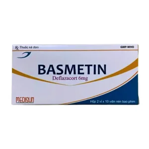 Basmetin 6mg (Deflazacort) - Điều trị hen phế quản, viêm khớp dạng thấp