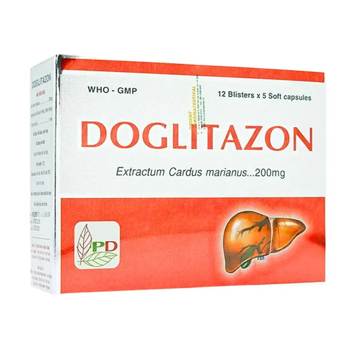 Doglitazon 200mg (12 vỉ x 5 viên) - Điều trị rối loạn tiêu hóa, giải độc gan