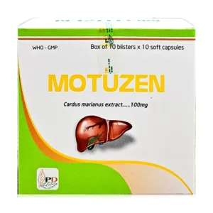Motuzen 100mg (10 vỉ x 10 viên) – Hỗ trợ điều trị các tổn thương gan khi bị xơ gan, viêm gan