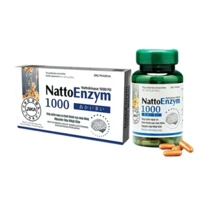 NattoEnzym 1000 (2 vỉ x 10 viên) - Giúp giảm nguy cơ hình thành cục máu đông