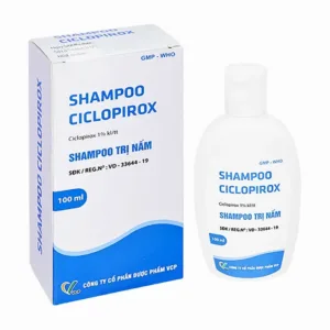 Shampoo Ciclopirox VCP (100ml) - Dầu gội hỗ trợ điều trị nấm