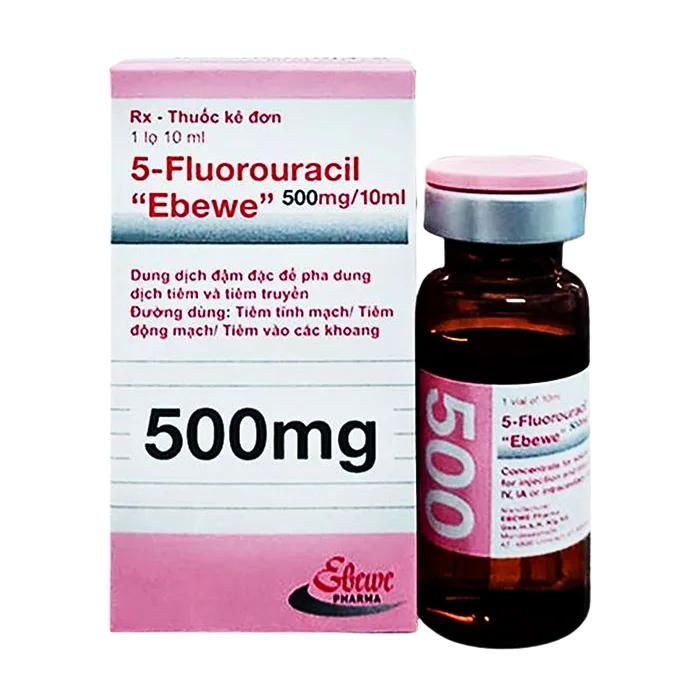 5-Fluorouracil 500mg/10ml - Thuốc chống ung thư