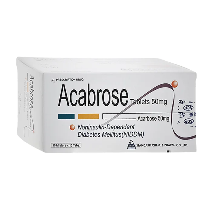 Acabrose Tablets 50mg (10 vỉ x 10 viên) - Trị đái tháo đường không phụ thuộc insulin