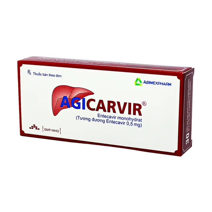 Agicarvir 0.5mg (3 vỉ x 10 viên) - Điều trị bệnh nhiễm virus gan B