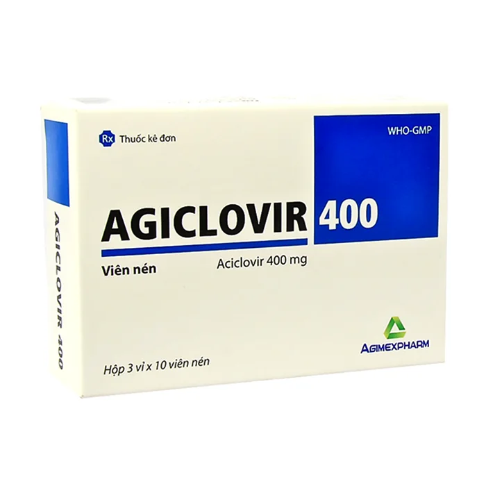 Agiclovir 400 (3 vỉ x 10 viên)