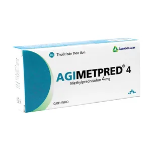 Agimetpred 4 (3 vỉ x 10 viên) - Chống viêm, điều trị hội chứng thận hư nguyên phát