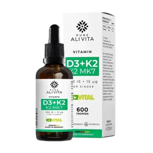 Vitamin D3K2 Alivita 20ml - Chắc khỏe xương và miễn dịch của trẻ
