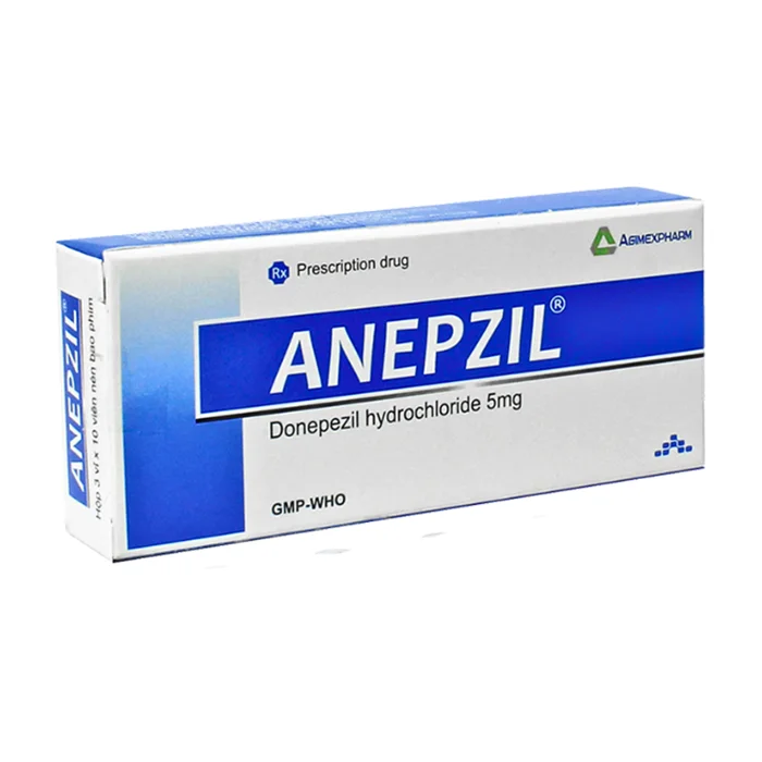Anepzil 5mg (3 vỉ x 10 viên) - Điều trị triệu chứng suy giảm trí nhớ