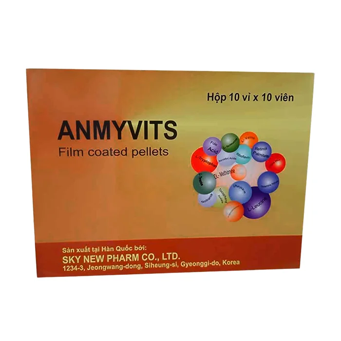 Anmyvits Cap (10 vỉ x 10 viên) - Thực phẩm chức năng giúp bổ sung dưỡng chất