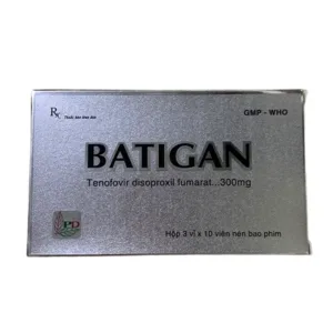 Batigan 300mg (3 vỉ x 10 viên) - Hỗ trợ điều trị nhiễm HIV-1, viêm gan B mạn tính