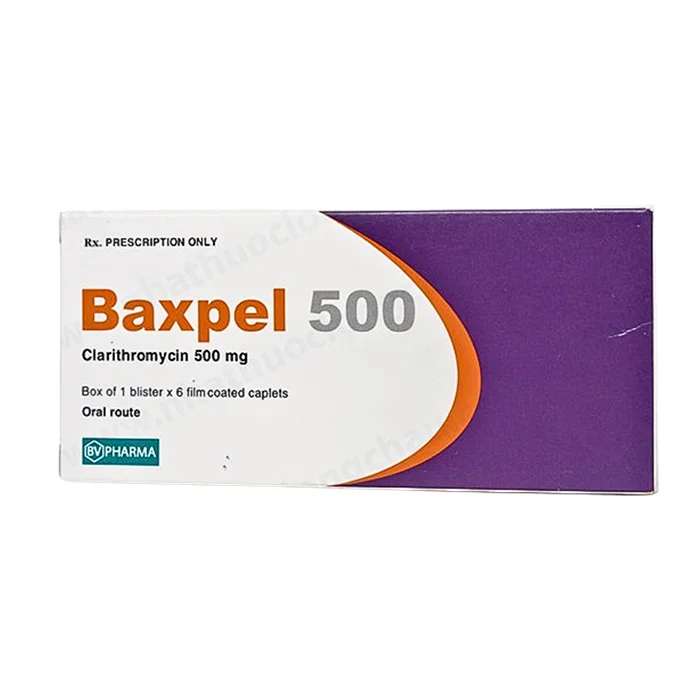 Baxpel 500mg (1 vỉ x 6 viên) - Thuốc trị ký sinh trùng, chống nhiễm khuẩn, kháng virus, kháng nấm
