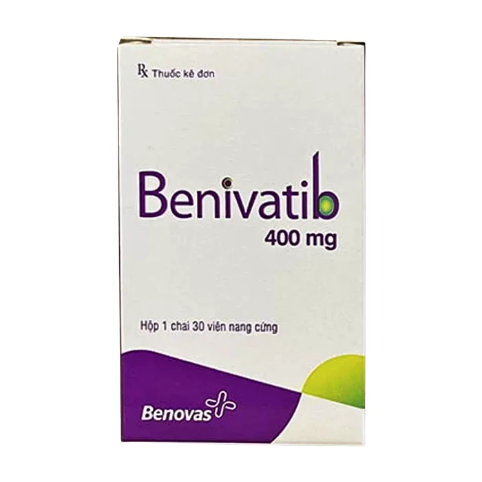 Benivatib 400mg Benovas (30 viên) - Điều trị bạch cầu mạn tính dòng tủy