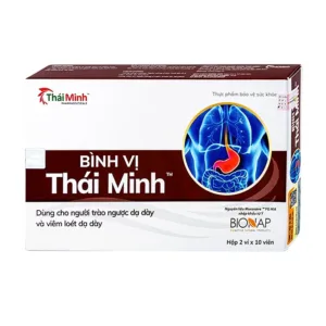 Bình Vị Thái Minh (2 vỉ x 10 viên) - Hỗ trợ giảm acid dịch vị, giúp bảo vệ niêm mạc dạ dày