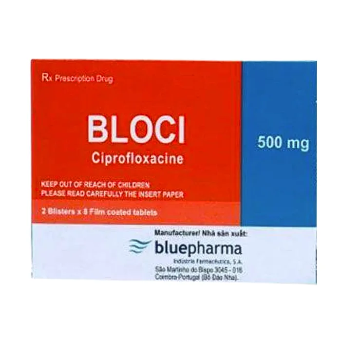 Bloci 500mg (2 vỉ x 8 viên) - Điều trị và dự phòng nhiễm khuẩn